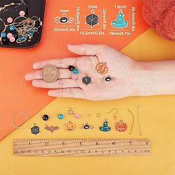 188 шт. набор для самостоятельного изготовления сережек на тему Хэллоуина DIY-SC0014-73