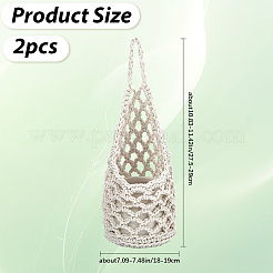 Хлопковые вязальные сумки&nbsp;AJEW-WH20006-238B