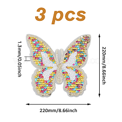 Аксессуары для вышивки бабочкой из полиэстера DIY-WH0502-88
