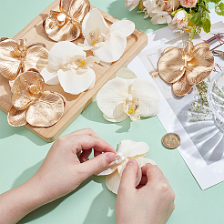 2 пара 2 стилей пряжек для обуви из искусственной кожи с цветочным принтом&nbsp;DIY-NB0015-15