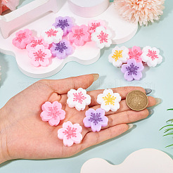 20шт 5 цвета силиконовые бусины&nbsp;SIL-TA0002-92