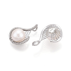 Подвески из натурального пресноводного жемчуга PEAR-N020-07P
