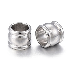 Европейские бусины из нержавеющей стали 201&nbsp;LS-STAS-F255-056P