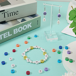 240 шт. 8-х цветные бусины из полимерной глины ручной работы CLAY-SC0002-35