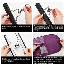 10 комплект 5-х цветных тканевых сумок для хранения париков в форме арки на молнии ABAG-OC0001-07