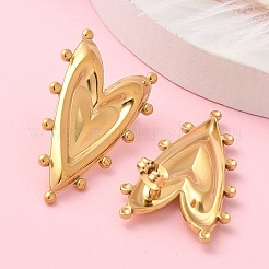 Ионное покрытие (ip) серьги-гвоздики из нержавеющей стали 304 для женщин&nbsp;EJEW-M089-01G