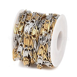 Двухцветные цепочки Lumachina из нержавеющей стали 304&nbsp;CHS-P028-04A
