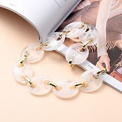 Цепочки из акрила в зернах ручной работы AJEW-JB00744-01