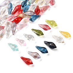 50 шт. бусины ручной работы из золотистого песка в стиле лэмпворк LAMP-FS0001-22