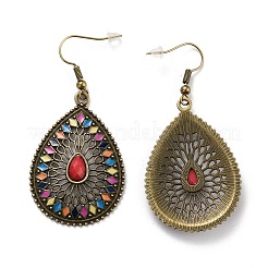 Винтажные серьги с подвесками в форме слезы Bohemia EJEW-I261-06AB