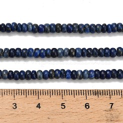 Нитки бусины из натурального ляписа-лазури G-L635-A33-4x2mm-01