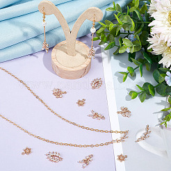 20шт 5 стиля латунные микропаве прозрачные кубические подвески из циркония KK-BBC0005-69