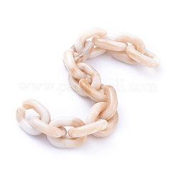 Прозрачная акриловая цепочка ручной работы AJEW-JB00545-02