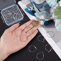 24 шт. латунные серьги-кольца&nbsp;KK-BBC0016-13P