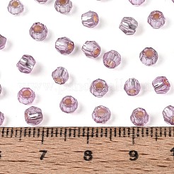 Серебряные подкладке стекло бисер&nbsp;SEED-T007-18A-10