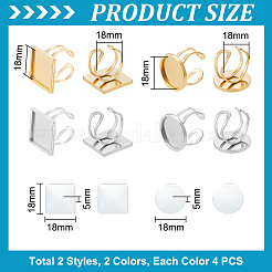16 шт. 6 набора колец для манжет из нержавеющей стали 304 STAS-UN0024-44