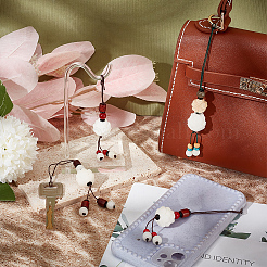 4 шт. 4 ремешка для мобильного телефона Lotus AJEW-OC0004-11