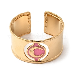 Браслеты-манжеты из нержавеющей стали 304 с эмалью для женщин&nbsp;BJEW-B166-02G