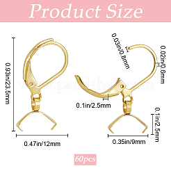 60 шт. фурнитура для сережек из нержавеющей стали 304 STAS-SP0001-21G