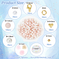 Набор для самостоятельного изготовления светящегося в темноте браслета-ожерелья DIY-NB0009-24