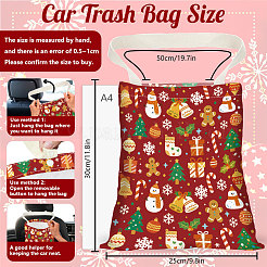 2 шт. 2-х видов подвесных автомобильных мусорных мешков из полиэстера с принтом&nbsp;ABAG-DR0001-17