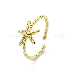 Латунные манжеты для женщин RJEW-C123-08E-G