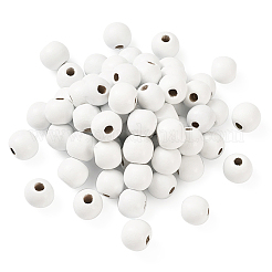 Крашеные натуральные деревянные бусины WOOD-TA0001-19-A