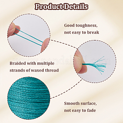 3 рулон 3-х цветной плоской вощеной полиэфирной нити&nbsp;YC-CL0001-01C