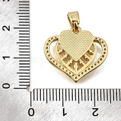 Латунные микропаве кубические цирконии АБС имитация жемчуга подвески&nbsp;KK-D328-03G-C