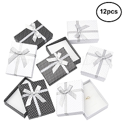 12 шт. 2-х цветные картонные бумажные коробки для набора украшений CBOX-FS0001-03