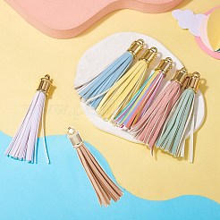 Подвески с кисточками из искусственной кожи&nbsp;FIND-TA0005-07A