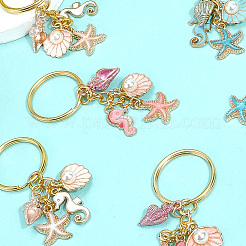 12шт брелок из эмалевого сплава 3 цветов&nbsp;KEYC-SC0001-53