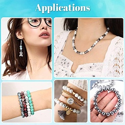 Наборы самодельных бусин из драгоценных камней и стекла DIY-YW0013-10