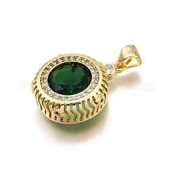 Латунные микро проложить кубического циркония подвески&nbsp;KK-K401-31G