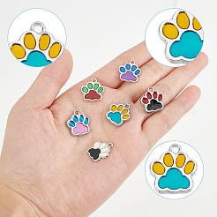 36шт 6 цвета сплава эмалевые подвески&nbsp;FIND-AR0005-19