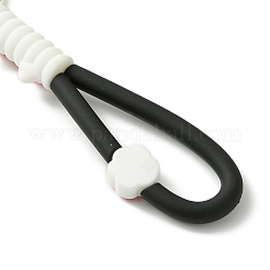 Брелок из ПВХ и сплава железа с застежкой в виде клешни лобстера и принтом кошачьей лапы&nbsp;KEYC-JKC01105-02