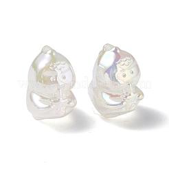 УФ-покрытие радужными переливающимися акриловыми бусинами&nbsp;PACR-M003-15C