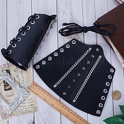 Регулируемый браслет из кожаного шнура AJEW-WH0342-93