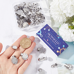 40 шт. 2 стиля сережек-клипс из нержавеющей стали 304 STAS-SC0008-36