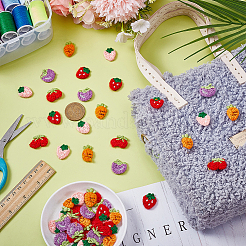 50 шт. 5 стили полиэстеровых нашивок для одежды&nbsp;PATC-FG0003-46