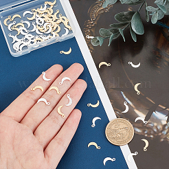 80шт 2 цвета латунные подвески&nbsp;KK-FH0003-73