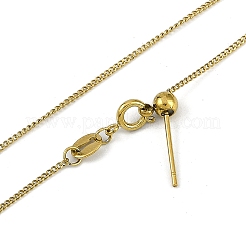 Ионное покрытие (ip) 304 нержавеющая сталь панцирные цепочки ожерелья NJEW-H042-05G