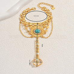 Браслеты из богемного сплава с цветочными звеньями для женщин NH6522