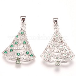 Латунные микро проложить кубического циркония подвески ZIRC-F086-03P