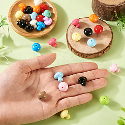 30 шт. непрозрачная акриловая бусина&nbsp;OACR-TA0004-04