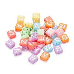 240шт 8 цвета непрозрачные акриловые многожильные звенья MACR-YW0001-45