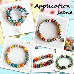 180шт 12 цвета фарфоровые бусины ручной работы&nbsp;PORC-SC0001-21B