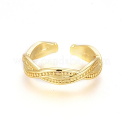 Латунные кольца на пальцах манжеты RJEW-G100-14G