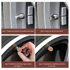 12 шт. двухцветные колпачки для штока клапана из полимерной глины со стразами&nbsp;FIND-CP0001-37