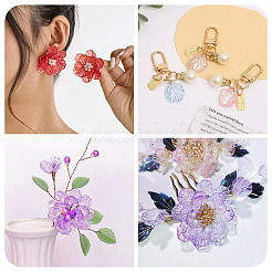 200шт прозрачные акриловые подвески TACR-TA0001-58